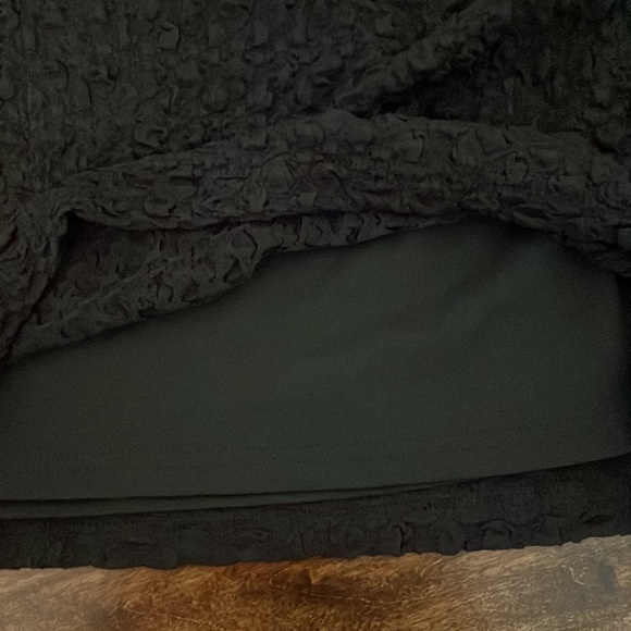 Black Double Lined Bodycon Mini Skirt - Picture 4 of 4